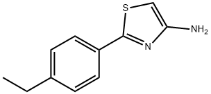 4-Amino-2-(4-ethylphenyl)thiazole 구조식 이미지