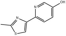 3-Hydroxy-6-(2-methylthiazol-4-yl)pyridine Structure