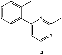 4-Chloro-2-methyl-6-(2-tolyl)pyrimidine Structure