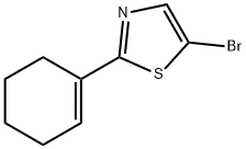 5-Bromo-2-(cyclohexenyl)thiazole Structure