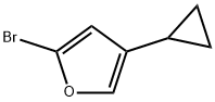 2-Bromo-4-(cyclopropyl)furan 구조식 이미지