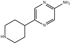 2-Amino-5-(piperidin-4-yl)pyrazine Structure