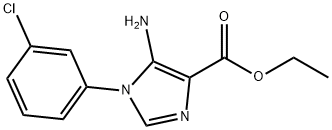 1H-Imidazole-4-carboxylic acid, 5-amino-1-(3-chlorophenyl)-, ethyl ester Structure