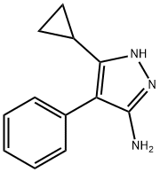 5-cyclopropyl-4-phenyl-1H-pyrazol-3-amine Structure