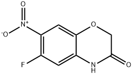 6-fluoro-7-nitro-3,4-dihydro-2H-1,4-benzoxazin-3-one Structure