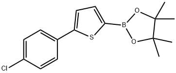 5-(4-Chlorophenyl)thiophene-2-boronic acid pinacol ester 구조식 이미지