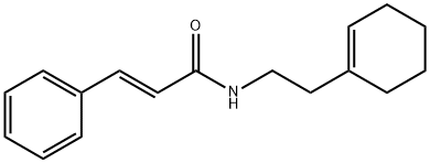 N-[2-(1-cyclohexen-1-yl)ethyl]-3-phenylacrylamide 구조식 이미지