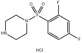 1-(2,4-difluorobenzenesulfonyl)piperazine hydrochloride Structure