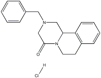 2-Benzyl-1,2,3,6,7,11b-hexahydro-pyrazino[2,1-a]isoquinolin-4-one, hydrochloride Structure