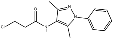 3-chloro-N-(3,5-dimethyl-1-phenyl-1H-pyrazol-4-yl)propanamide Structure