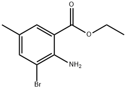 ethyl 2-amino-3-bromo-5-methylbenzoate Structure