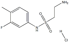 2-amino-N-(3-fluoro-4-methylphenyl)ethane-1-sulfonamide hydrochloride Structure