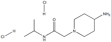 2-(4-aminopiperidin-1-yl)-N-(propan-2-yl)acetamide dihydrochloride Structure