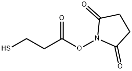 1-(3-mercapto-1-oxopropoxy)-2,5-pyrrolidinedione Structure