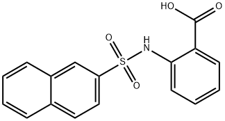 2-(naphthalene-2-sulfonamido)benzoic acid Structure