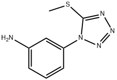 3-[5-(methylsulfanyl)-1H-1,2,3,4-tetrazol-1-yl]aniline Structure