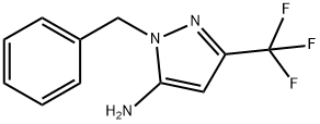 2-Benzyl-5-(trifluoromethyl)pyrazol-3-amine 구조식 이미지