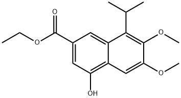 ethyl 4-hydroxy-8-isopropyl-6,7-diMethoxy-2-naphthoate Structure