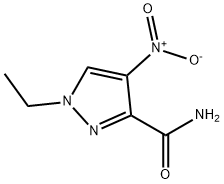 1-ethyl-4-nitro-1H-pyrazole-3-carboxamide Structure