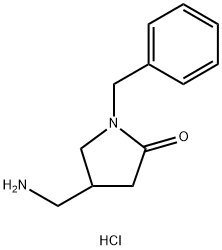 4-(aminomethyl)-1-benzylpyrrolidin-2-one hydrochloride 구조식 이미지