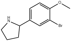 2-(3-bromo-4-methoxyphenyl)pyrrolidine 구조식 이미지