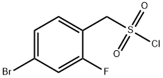 (4-bromo-2-fluorophenyl)methanesulfonyl chloride Structure