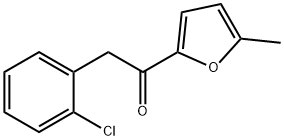 2-(2-chlorophenyl)-1-(5-methylfuran-2-yl)ethan-1-one Structure