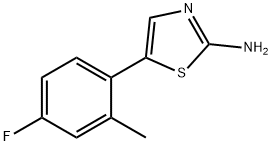 2-Amino-5-(2-methyl-4-fluorophenyl)thiazole Structure