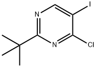 2-tert-butyl-4-chloro-5-iodopyrimidine Structure