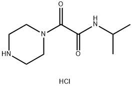 2-oxo-2-(piperazin-1-yl)-N-(propan-2-yl)acetamide hydrochloride Structure