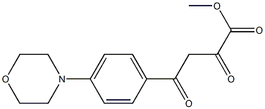 methyl 4-[4-(morpholin-4-yl)phenyl]-2,4-dioxobutanoate Structure