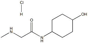 N-(4-hydroxycyclohexyl)-2-(methylamino)acetamide hydrochloride Structure