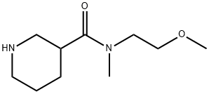 N-(2-methoxyethyl)-N-methylpiperidine-3-carboxamide Structure