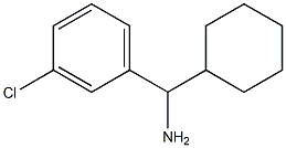 (3-CHLOROPHENYL)(CYCLOHEXYL)METHANAMINE Structure