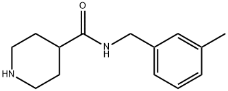 N-[(3-Methylphenyl)methyl]piperidine-4-carboxamide Structure