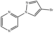 2-(4-bromo-1H-pyrazol-1-yl)pyrazine 구조식 이미지