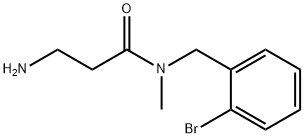 3-amino-N-[(2-bromophenyl)methyl]-N-methylpropanamide Structure