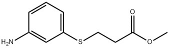 methyl 3-[(3-aminophenyl)sulfanyl]propanoate 구조식 이미지