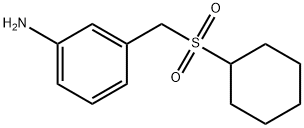 3-[(cyclohexanesulfonyl)methyl]aniline Structure