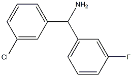 (3-chlorophenyl)(3-fluorophenyl)methanamine Structure