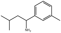 3-METHYL-1-(3-METHYLPHENYL)BUTAN-1-AMINE Structure