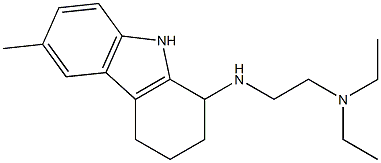 N-[2-(diethylamino)ethyl]-N-(6-methyl-2,3,4,9-tetrahydro-1H-carbazol-1-yl)amine 구조식 이미지