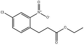 Ethyl 3-(4-Chloro-2-nitrophenyl)propanoate 구조식 이미지