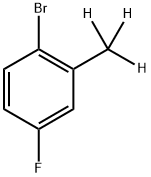 4-Fluoro-2-(methyl-d3)-bromobenzene 구조식 이미지