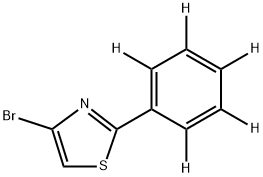 4-Bromo-2-(phenyl-d5)-thiazole 구조식 이미지