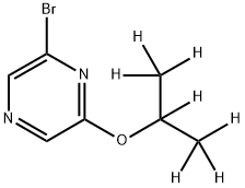 2-Bromo-6-(iso-propoxy-d7)-pyrazine 구조식 이미지