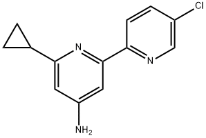 4-Amino-6-cyclopropyl-5'-chloro-2,2'-bipyridine Structure