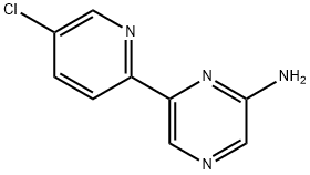 5-Chloro-2-(6'-amino-2'-pyrazinyl)pyridine Structure