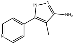 4-methyl-3-(pyridin-4-yl)-1H-pyrazol-5-amine Structure