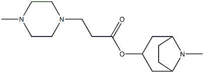 8-methyl-8-azabicyclo[3.2.1]oct-3-yl 3-(4-methylpiperazin-1-yl)propanoate Structure